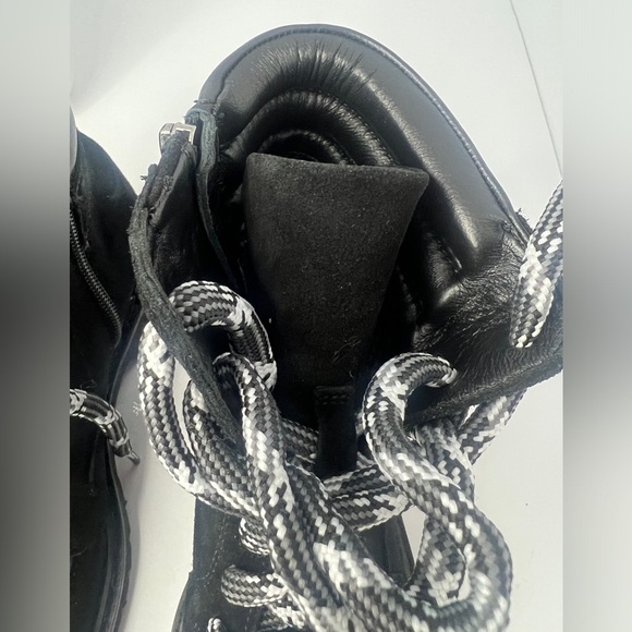 NEW Aquatalia Mayra Weatherproof Suede Leather Lace-Up & Zip Boot US 7 Black - Picture 12 of 13